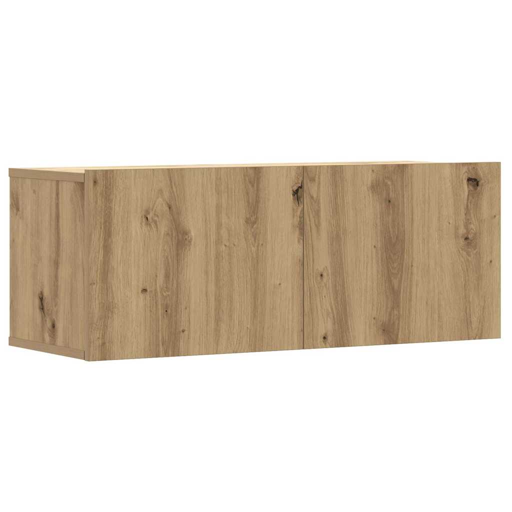 2 dalių sieninis televizoriaus spintelės komplektas Artisan Oak