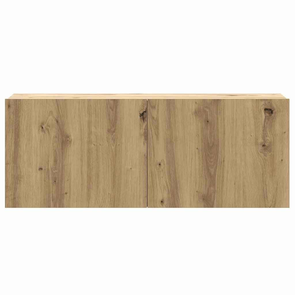 8 dalių sieninis televizoriaus spintelės komplektas Artisan Oak