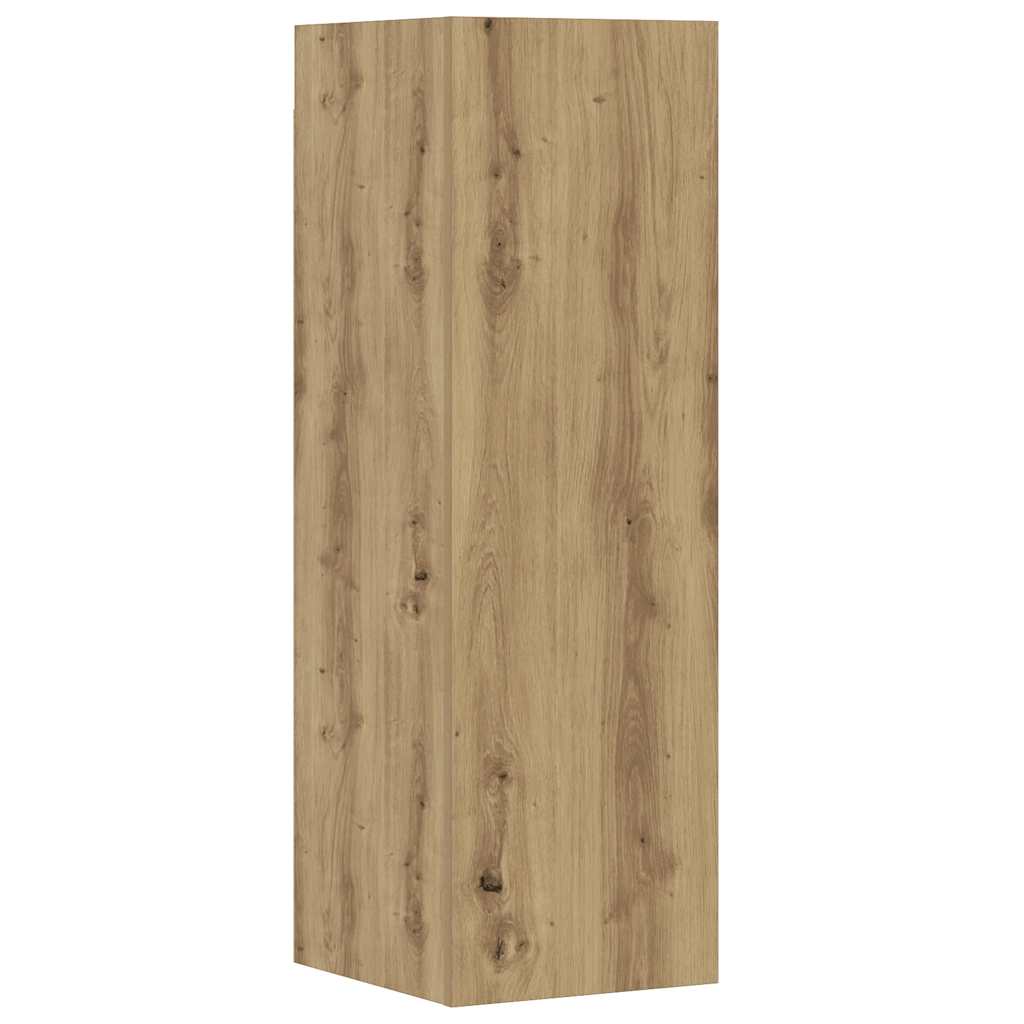 8 dalių sieninis televizoriaus spintelės komplektas Artisan Oak