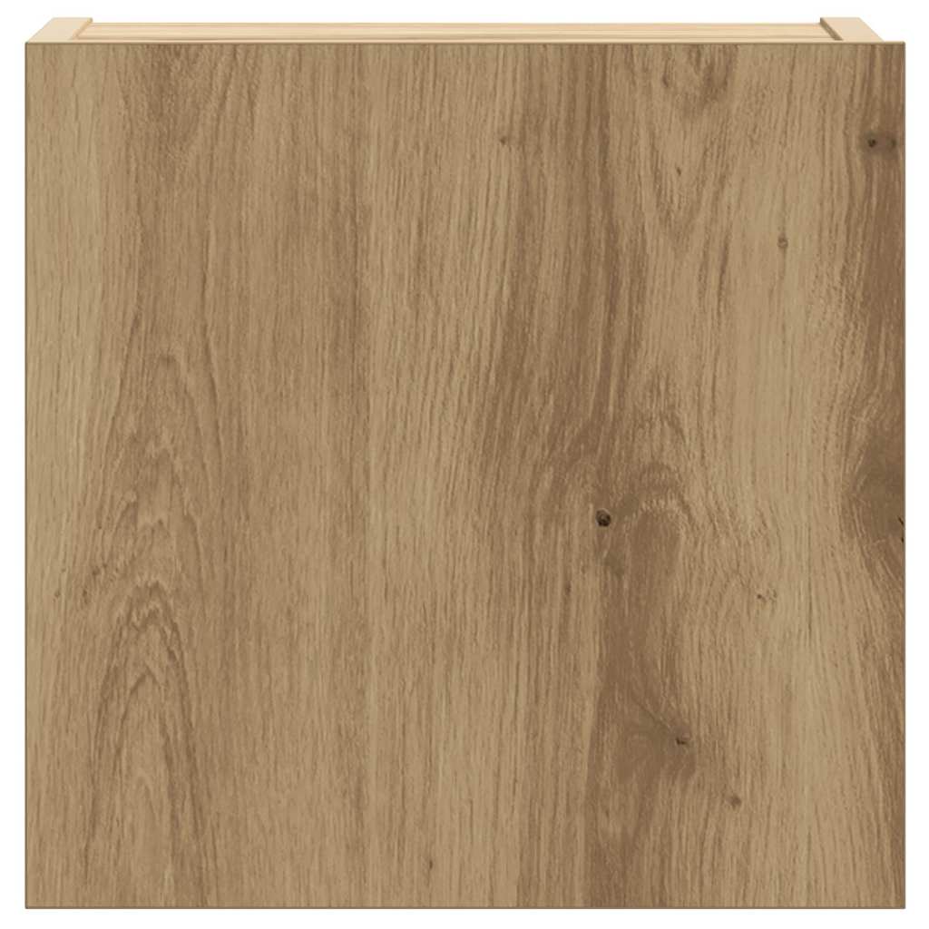 8 dalių sieninis televizoriaus spintelės komplektas Artisan Oak