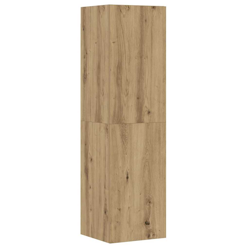 8 dalių sieninis televizoriaus spintelės komplektas Artisan Oak