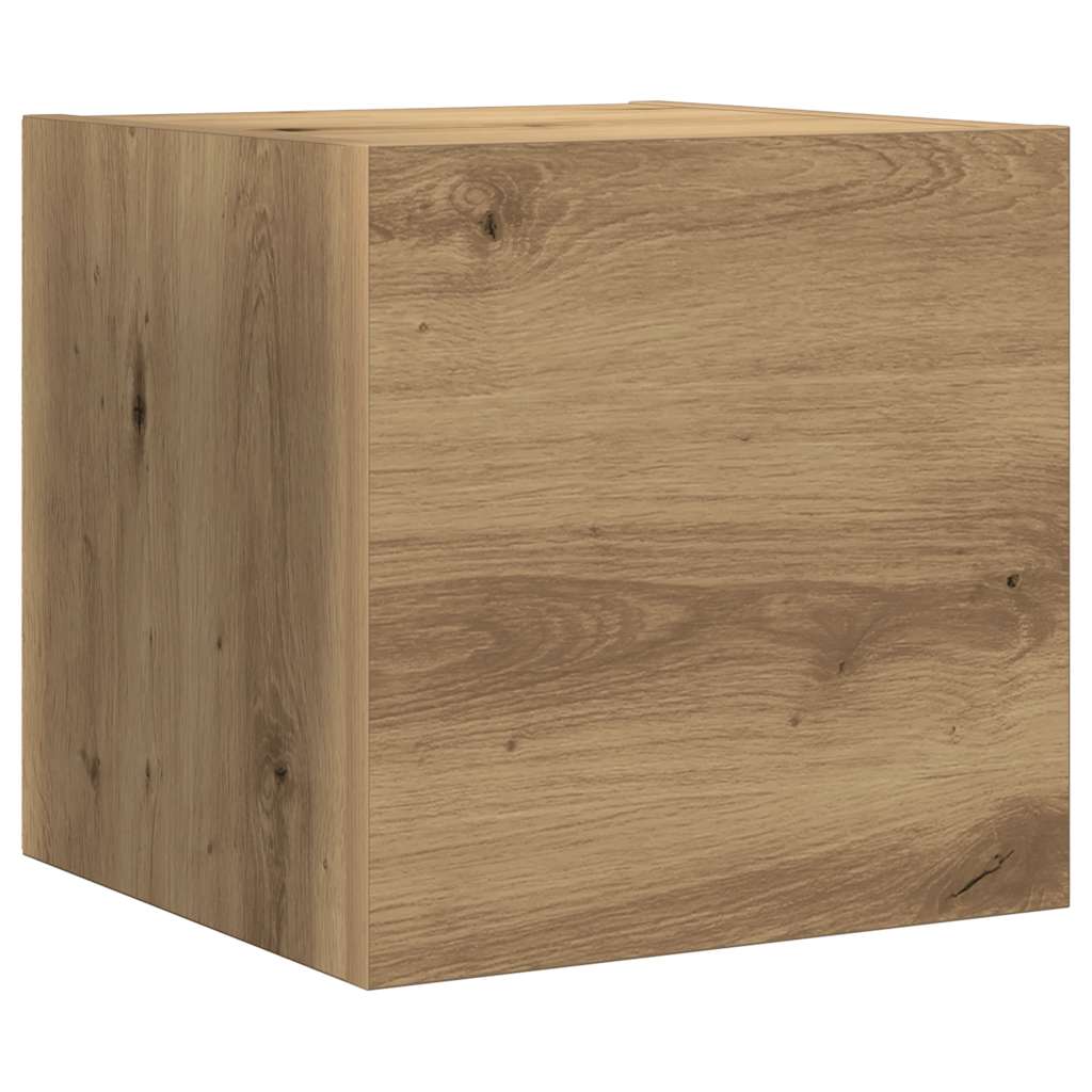 7 dalių sieninis televizoriaus spintelės komplektas Artisan Oak