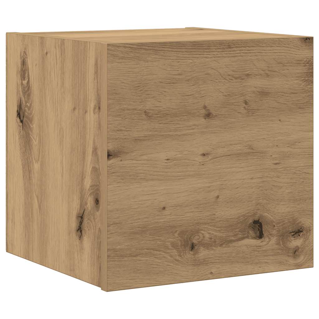 7 dalių sieninis televizoriaus spintelės komplektas Artisan Oak