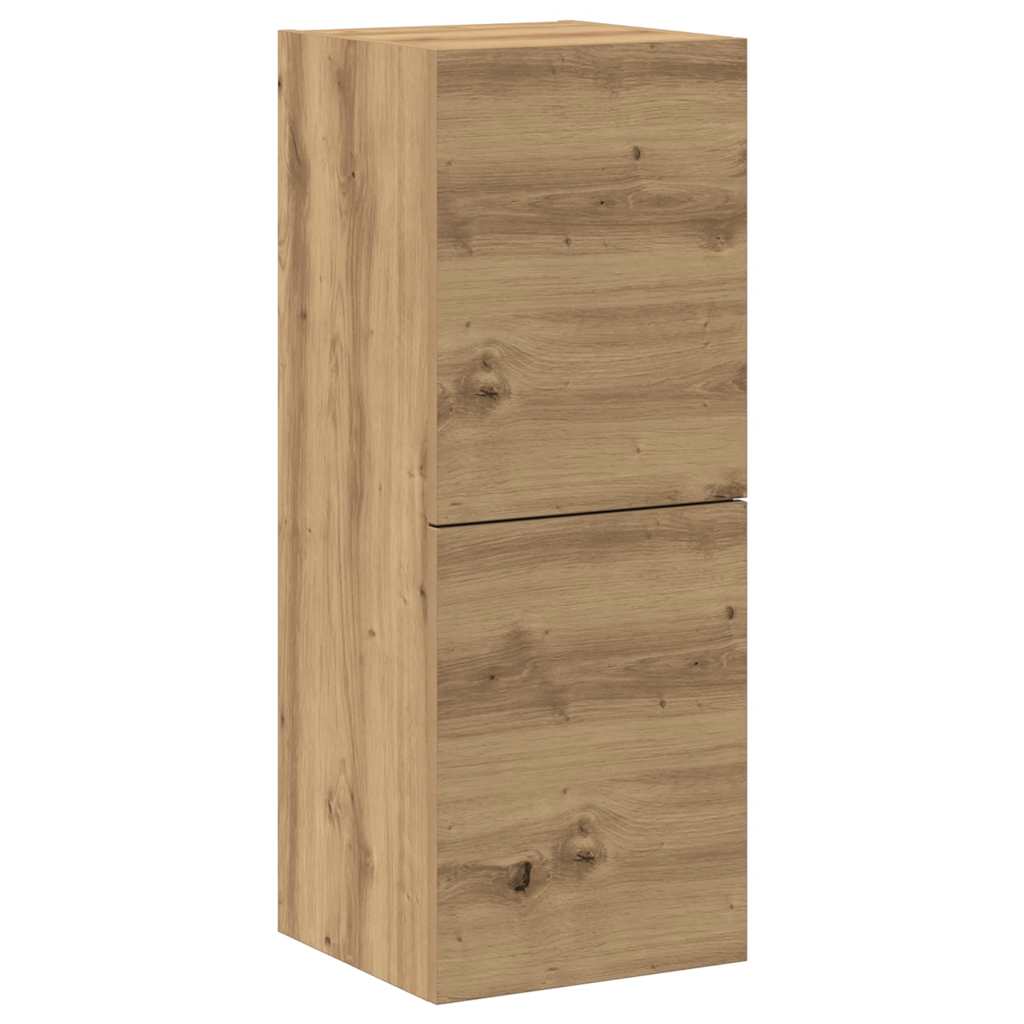 4 dalių sieninis televizoriaus spintelės komplektas Artisan Oak