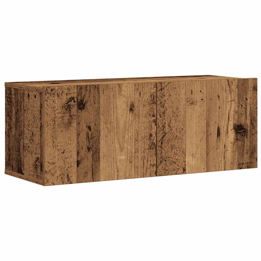 Wall-mounted TV cabinet set, 7-piece