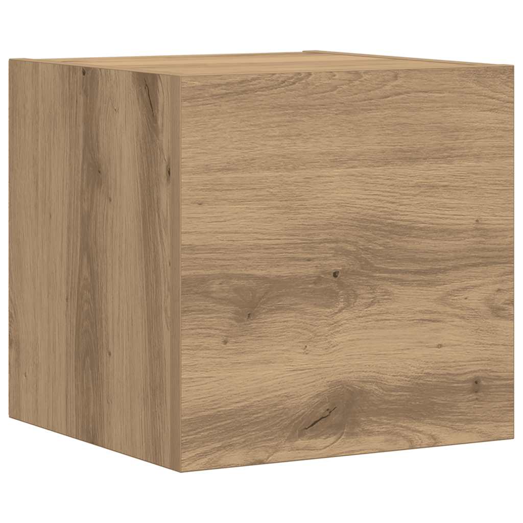 7 dalių sieninis televizoriaus spintelės komplektas Artisan Oak