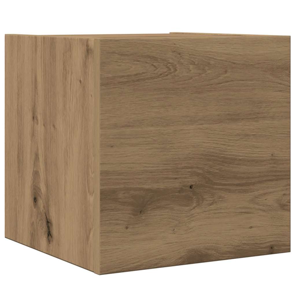 8 dalių sieninis televizoriaus spintelės komplektas Artisan Oak