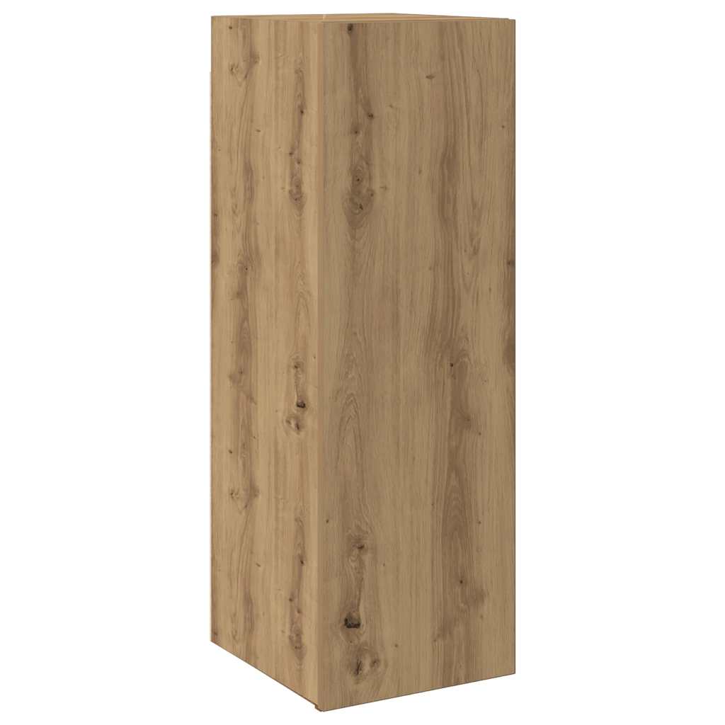 4 dalių sieninis televizoriaus spintelės komplektas Artisan Oak