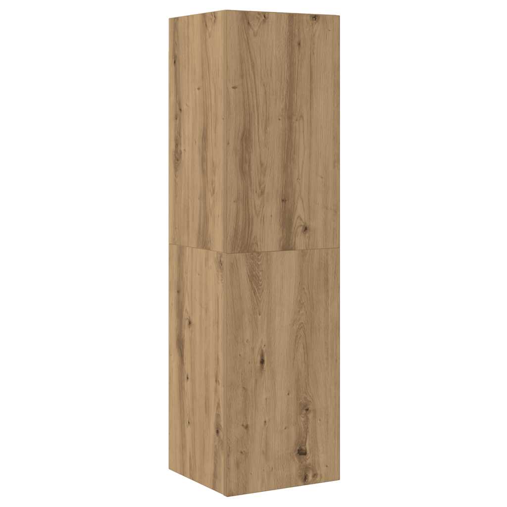 4 dalių sieninis televizoriaus spintelės komplektas Artisan Oak