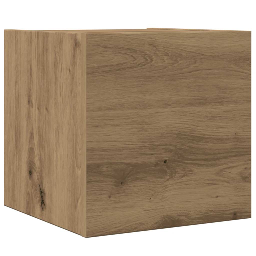 4 dalių sieninis televizoriaus spintelės komplektas Artisan Oak