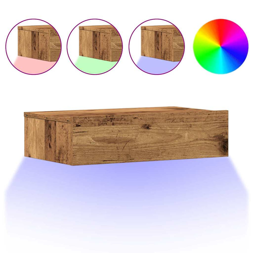 Spintelė prie lovos Old Wood 60x35 cm Engineered Wood