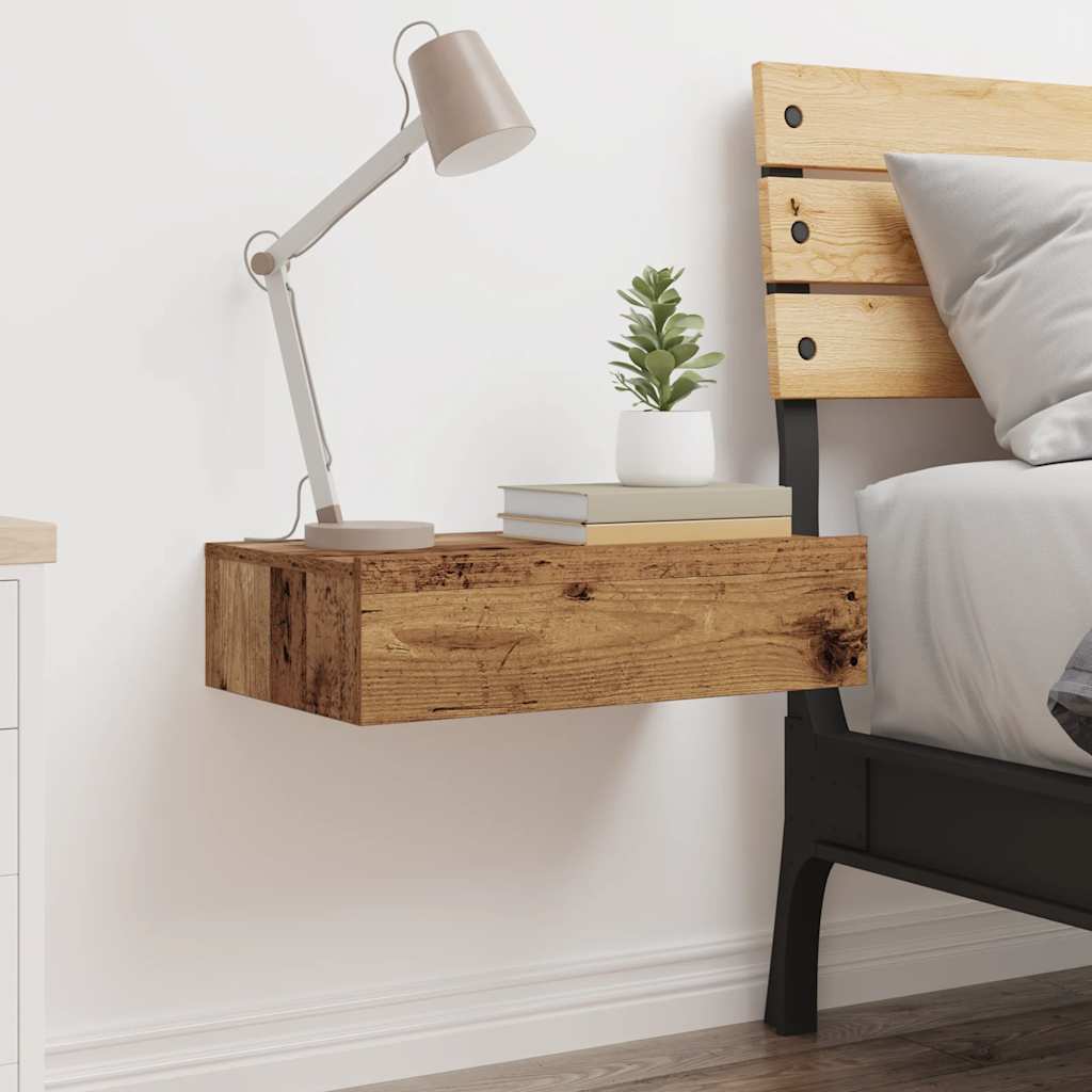 Spintelė prie lovos Old Wood 60x35 cm Engineered Wood