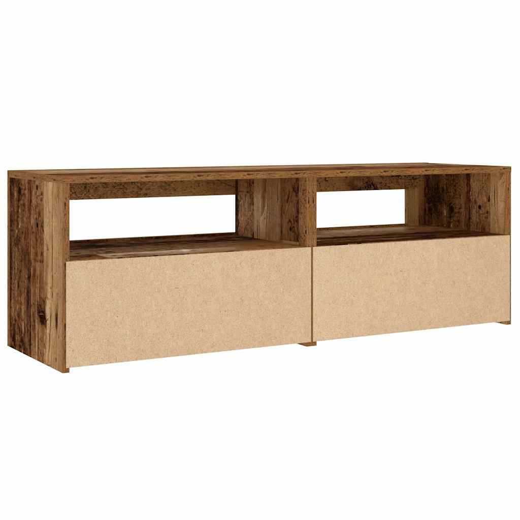 Naktsskapīši pie gultas 2 gab. ar gaismas diodēm Old Wood