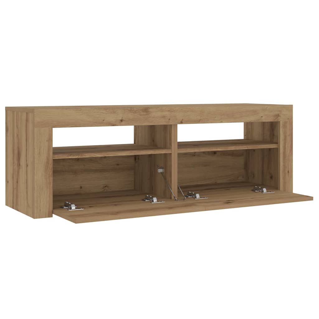 Bedside Cabinets 2 pcs with LEDs Artisan Oak