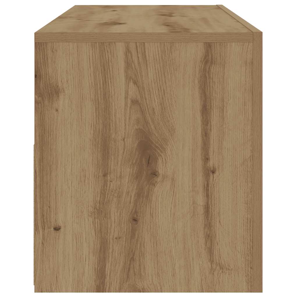 Spintelės prie lovos 2 vnt su šviesos diodais Artisan Oak