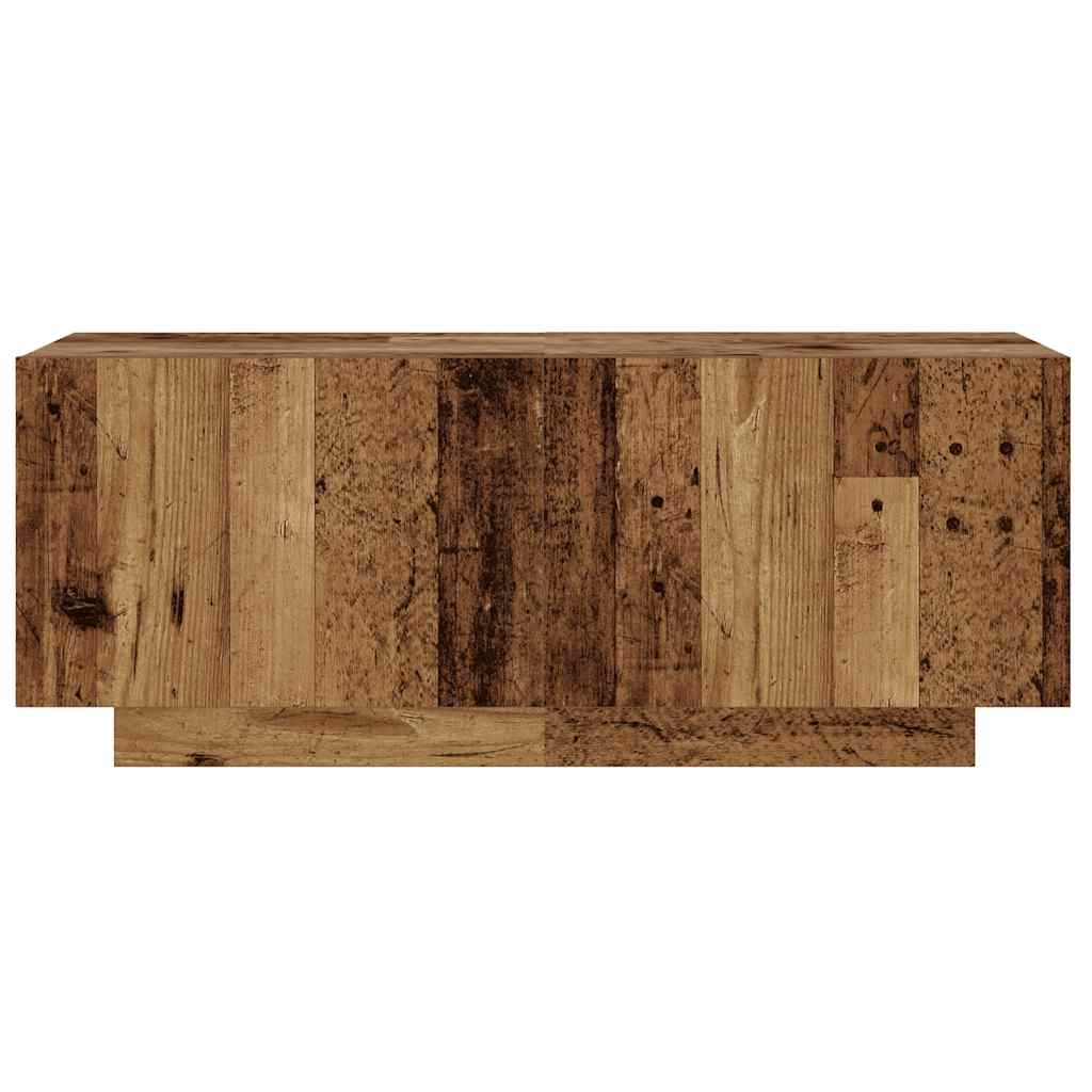 TV spintelė su LED lemputėmis, senovinė mediena, 180x35x40cm, inžinerinė mediena