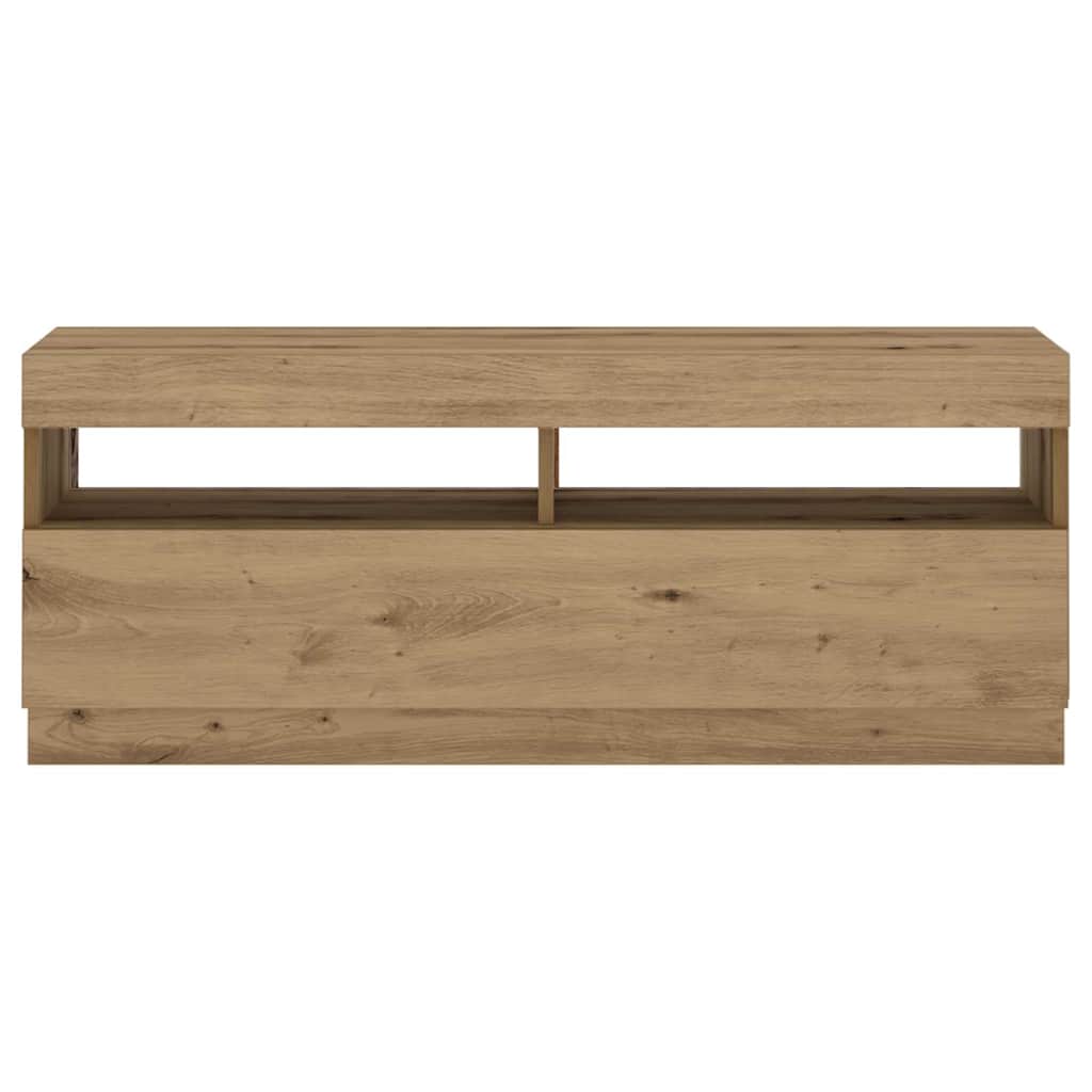 TV skapītis ar LED apgaismojumu Artisan ozols