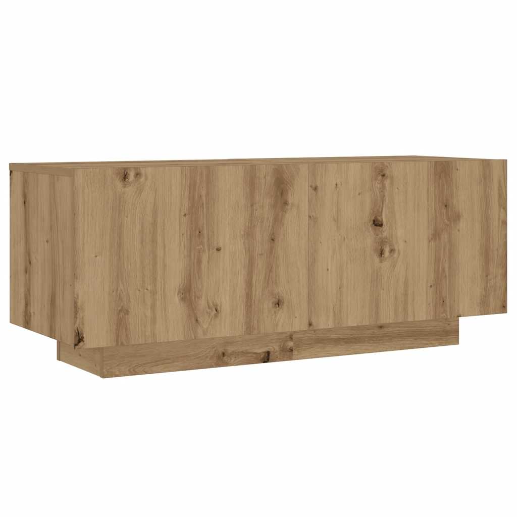TV skapītis ar LED apgaismojumu Artisan ozols
