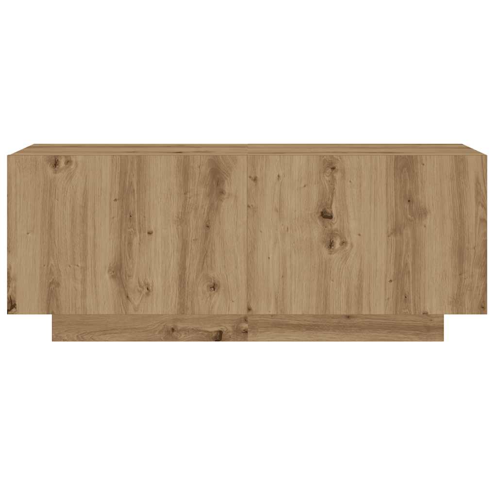 TV skapītis ar LED apgaismojumu Artisan ozols
