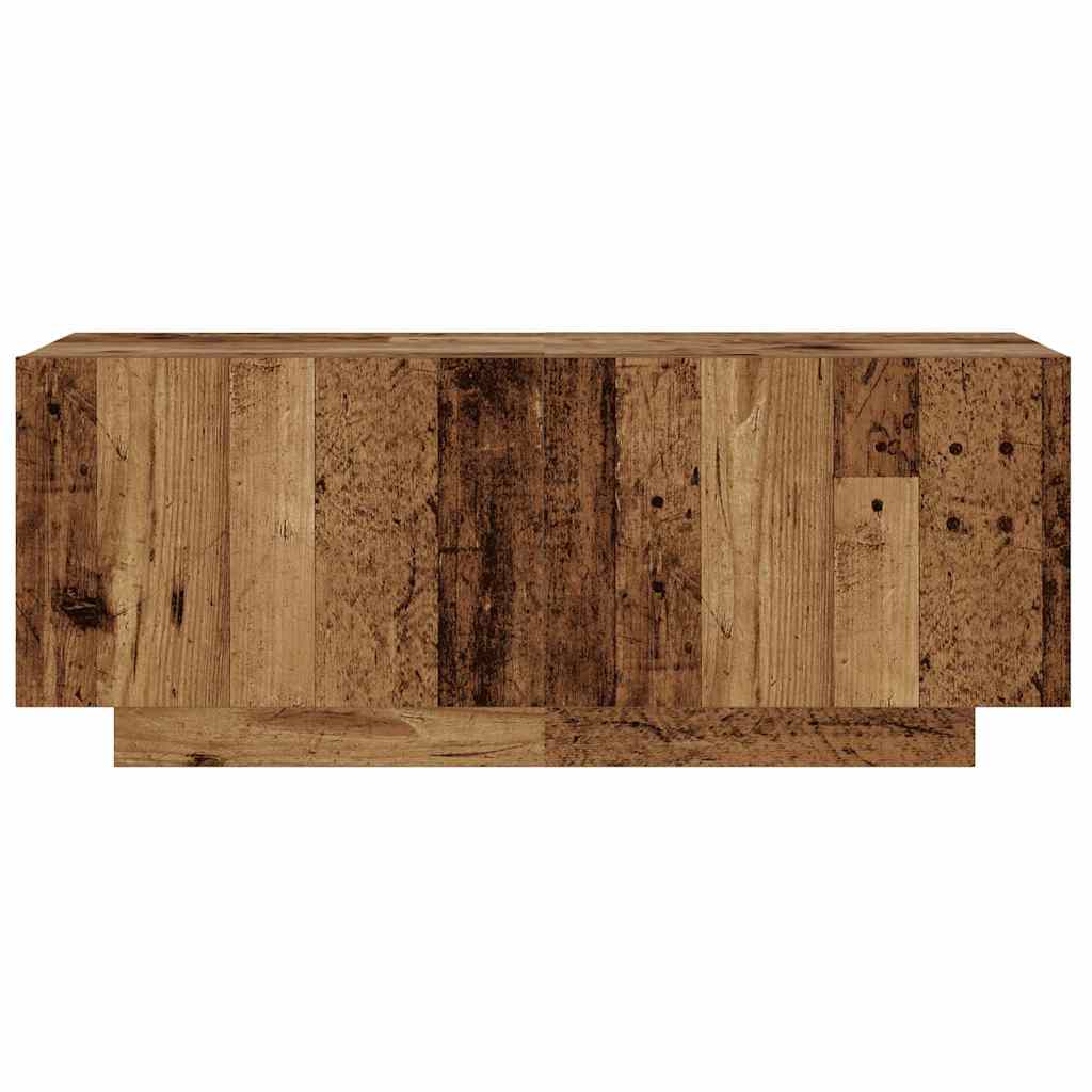 TV spintelė su LED lemputėmis, senovinė mediena, 260x35x40cm, inžinerinė mediena