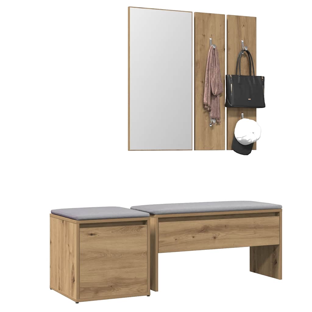 Hallway furniture set Artisan Oak Engineered Wood