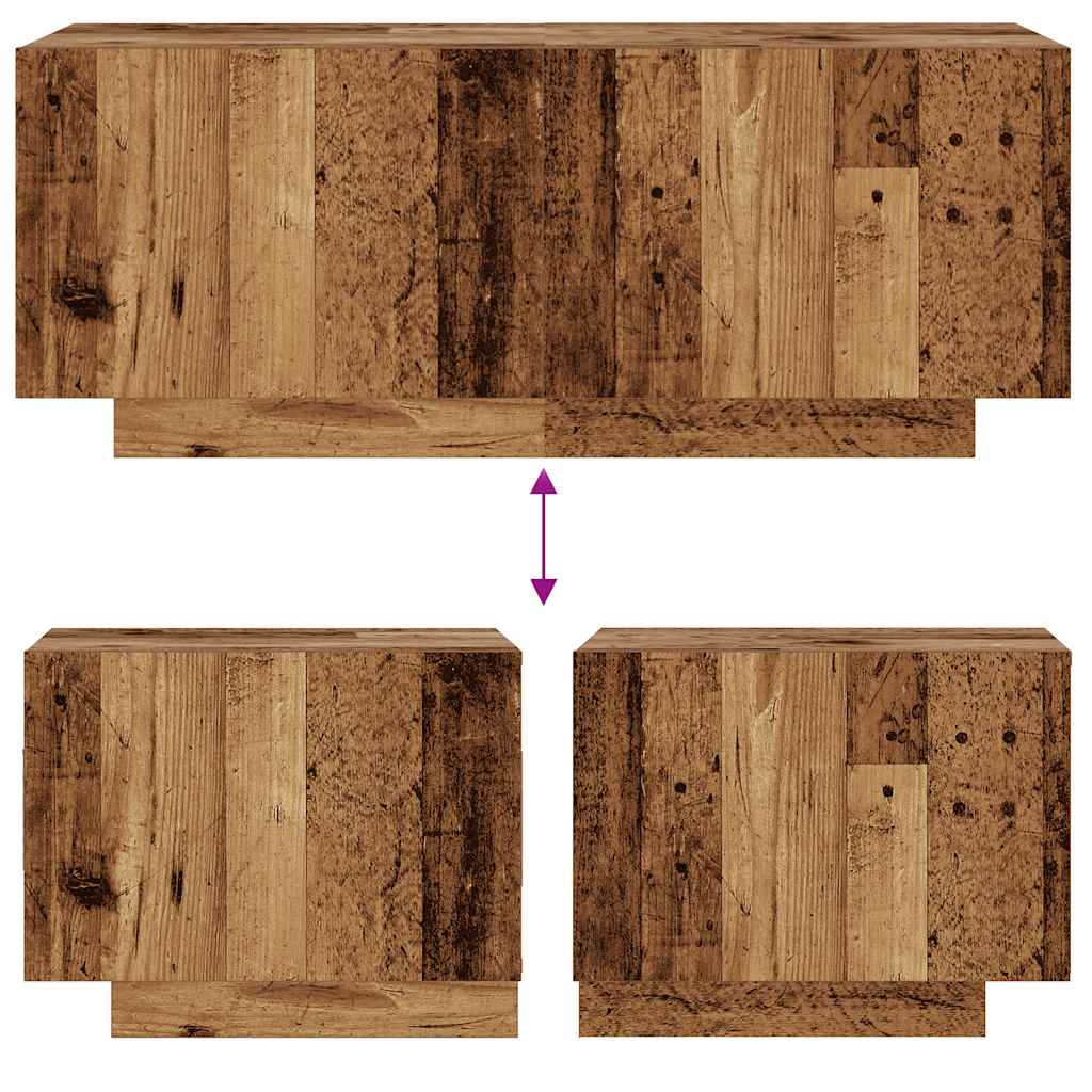 Naktinė spintelė, sena mediena, 100x35x40cm, inžinerinė mediena