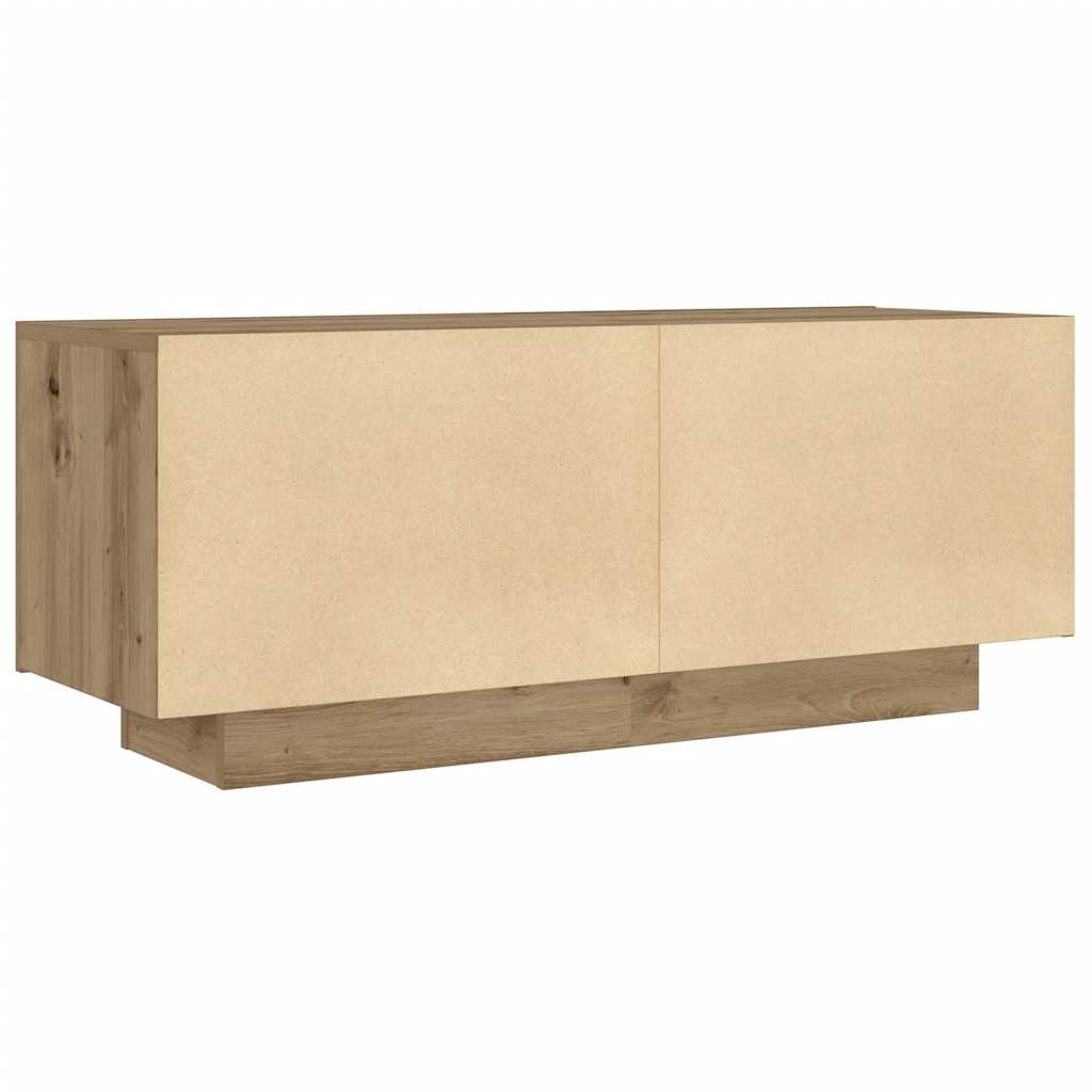 Bedside table Artisan oak 100x35x40 cm engineered wood