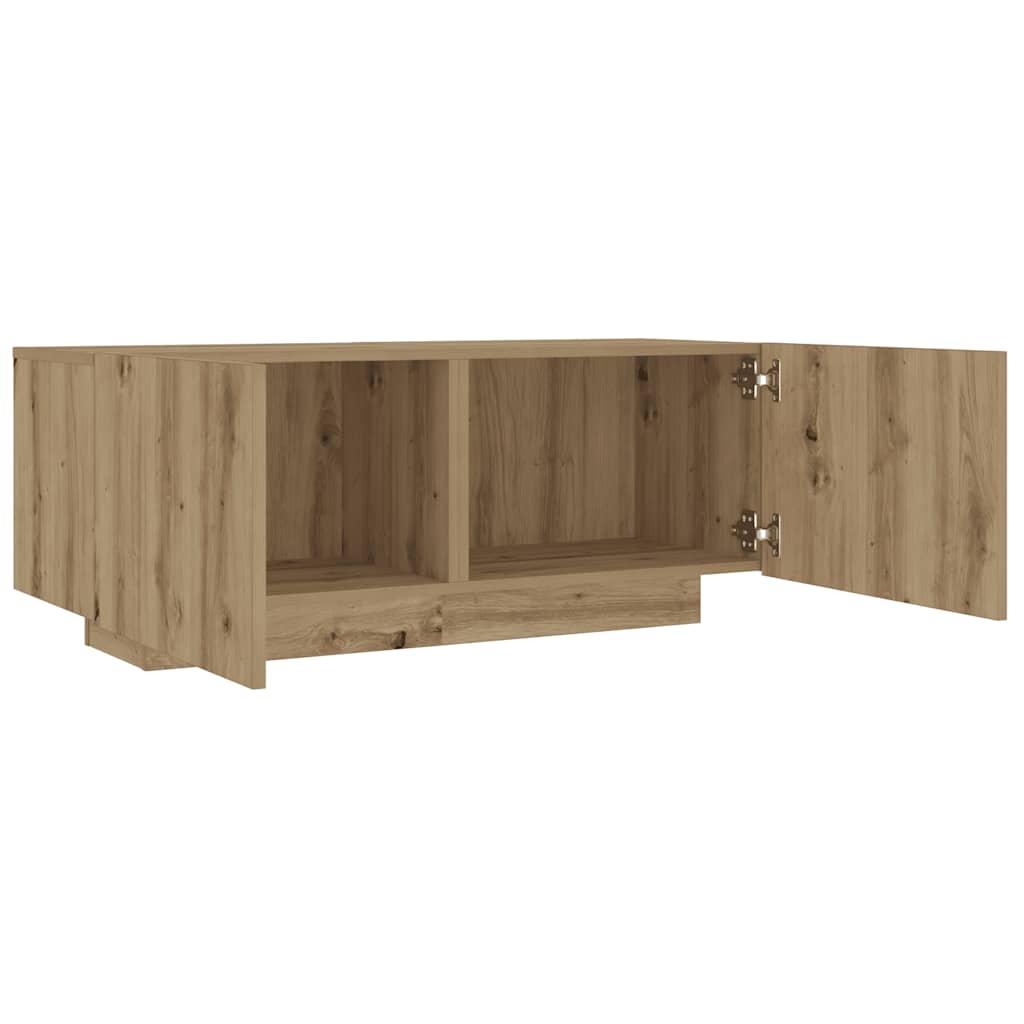 Bedside table Artisan oak 100x35x40 cm engineered wood