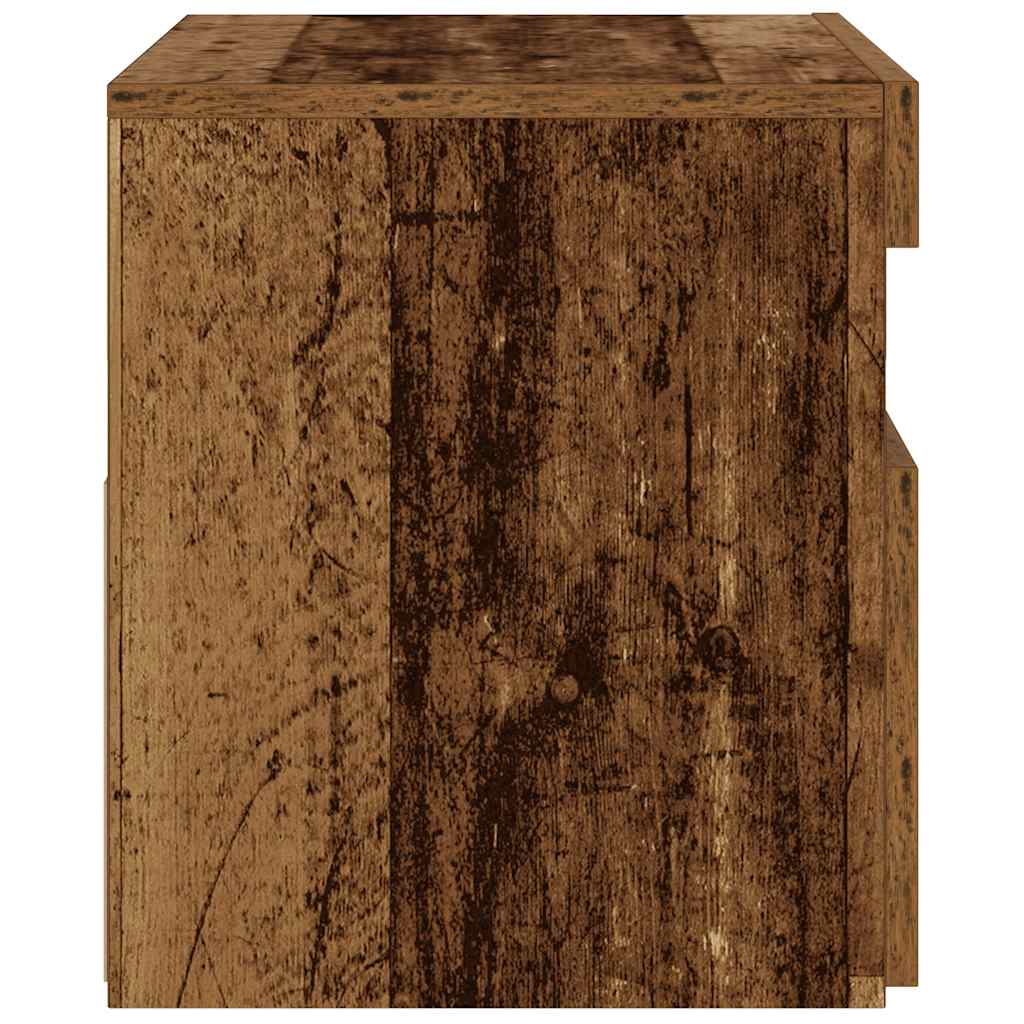 naktinė spintelė su LED lemputėmis Sena mediena 60x35x40 cm