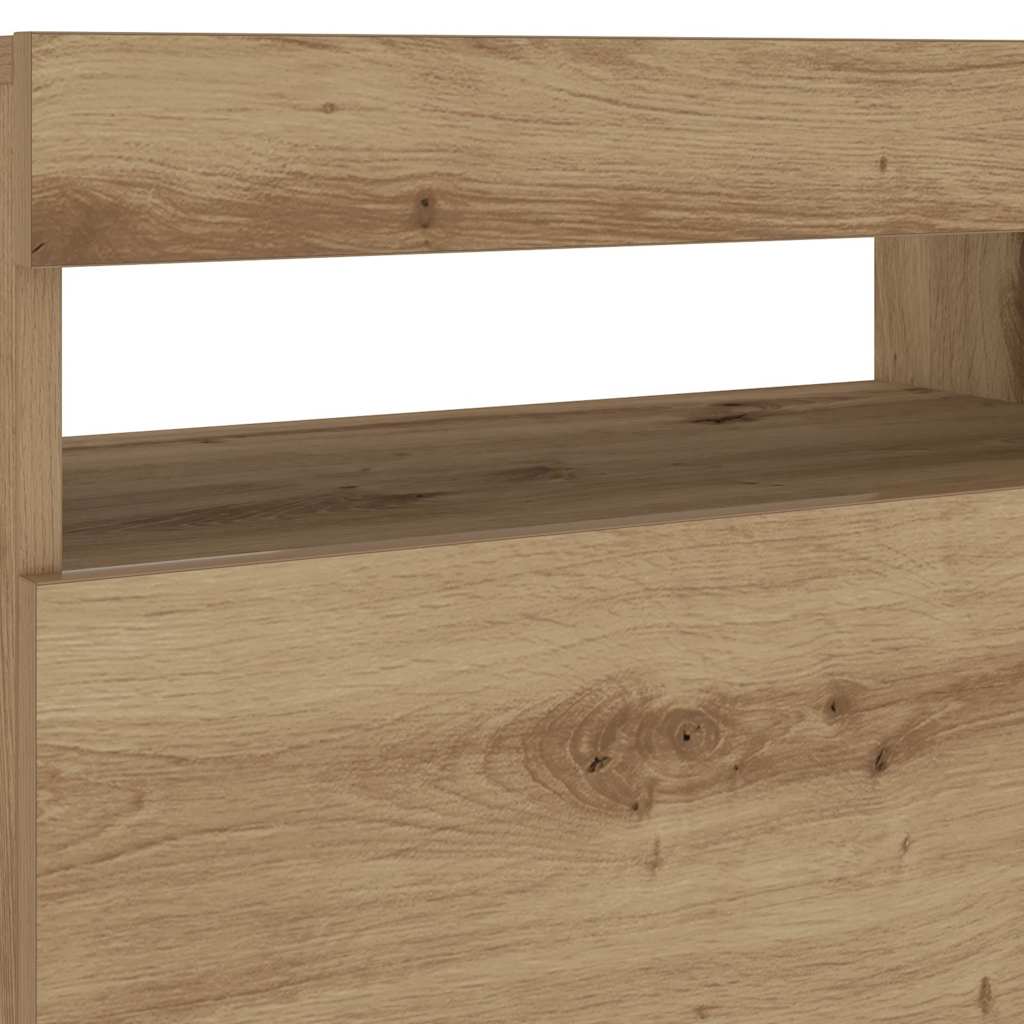 Naktsskapītis ar LED gaismām Artisan ozols
