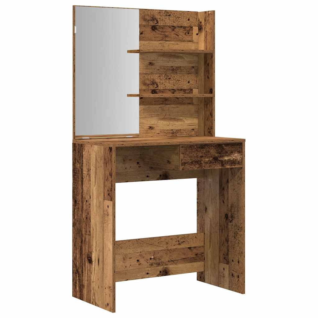 Tualetes galdiņa komplekts Old Wood no koka kompozītmateriāla