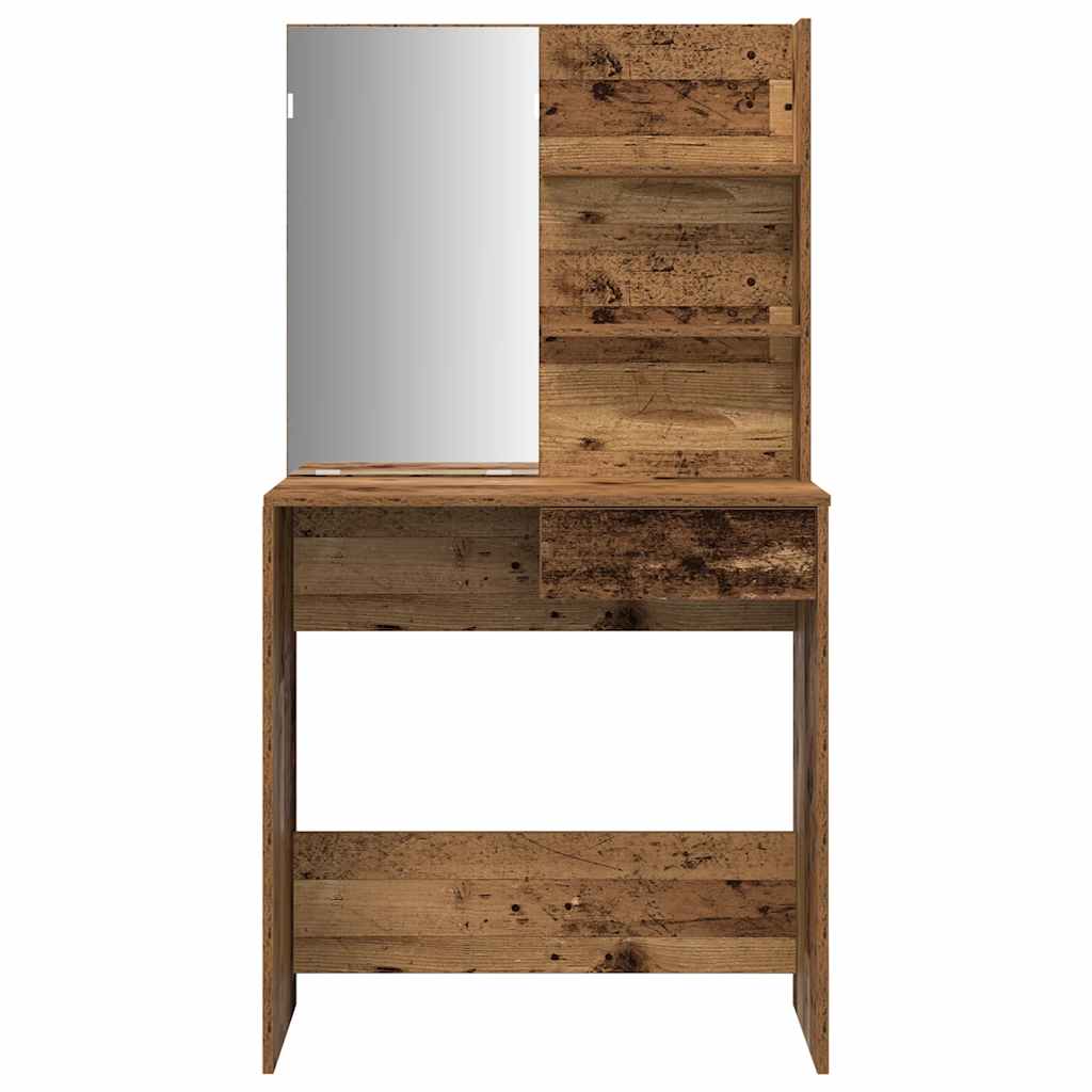Tualetes galdiņa komplekts Old Wood no koka kompozītmateriāla