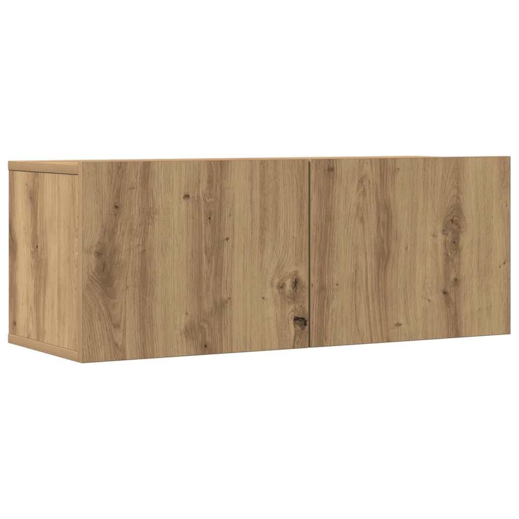 5 dalių sieninis televizoriaus spintelės komplektas Artisan Oak