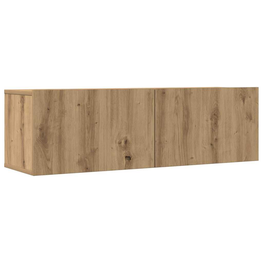 5 dalių sieninis televizoriaus spintelės komplektas Artisan Oak