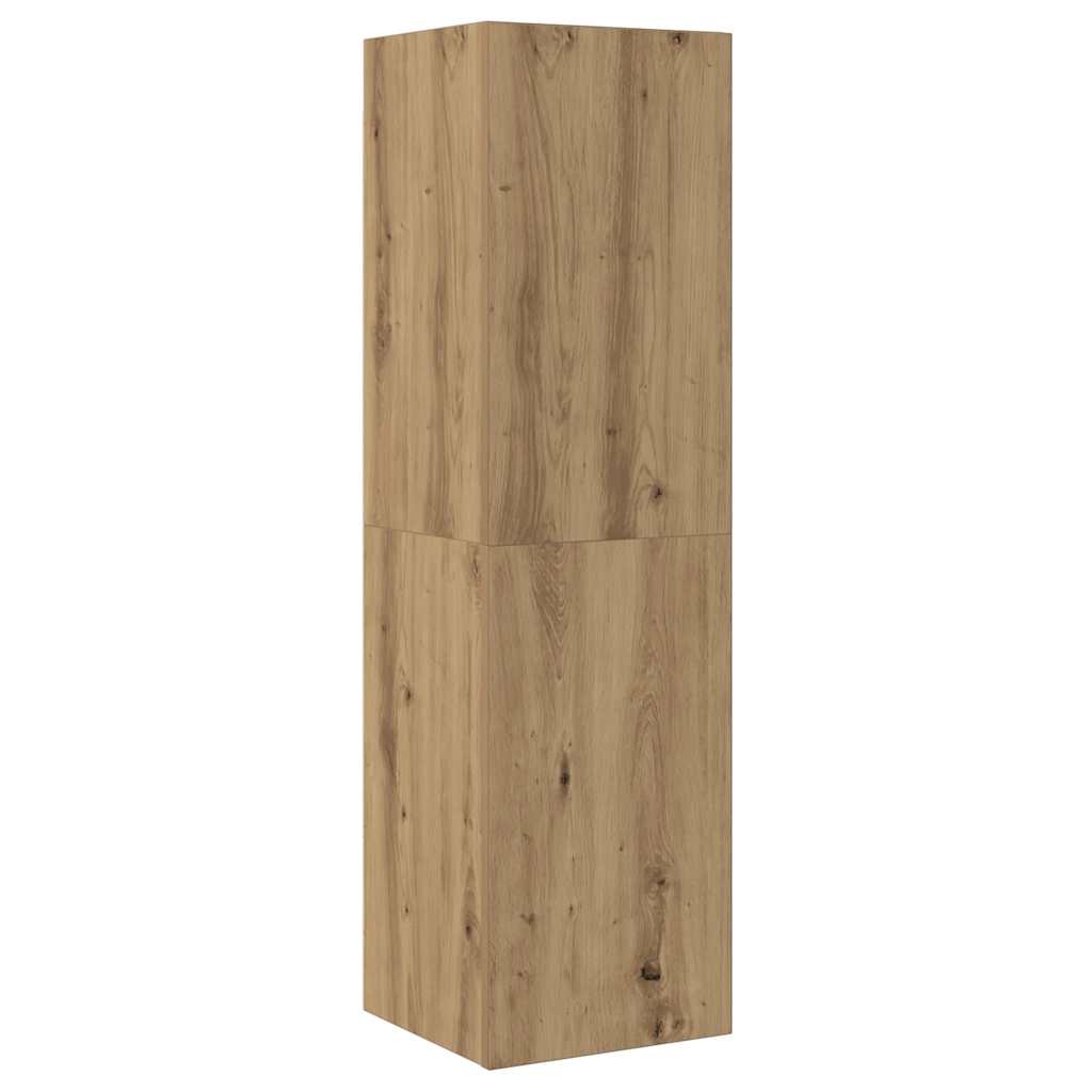 5 dalių sieninis televizoriaus spintelės komplektas Artisan Oak