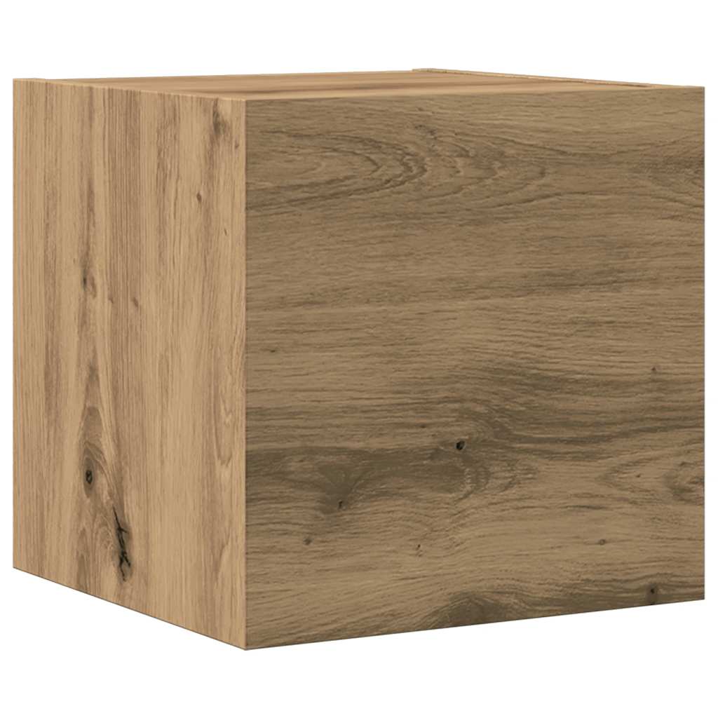 5 dalių sieninis televizoriaus spintelės komplektas Artisan Oak