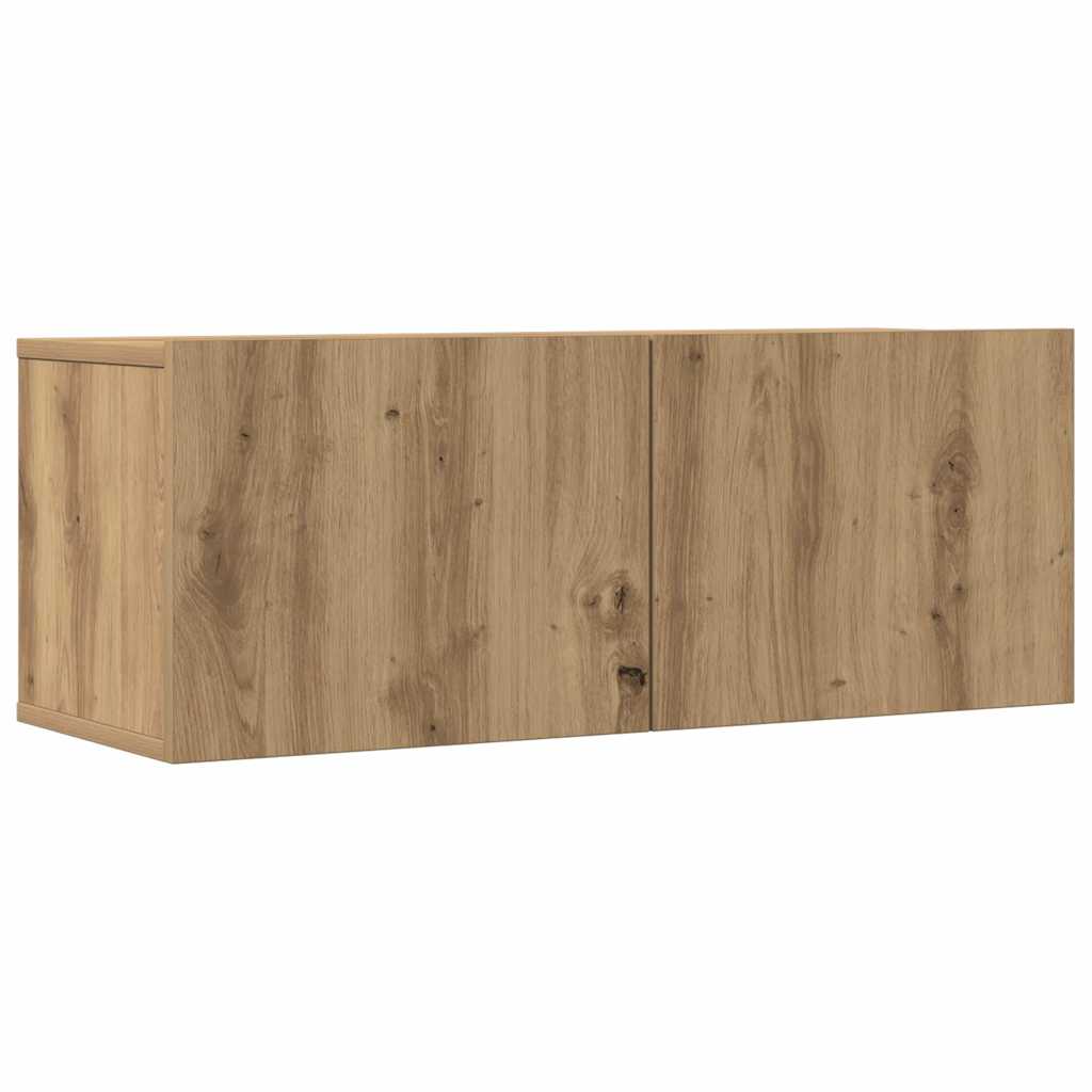 3 dalių sieninis televizoriaus spintelės komplektas Artisan Oak