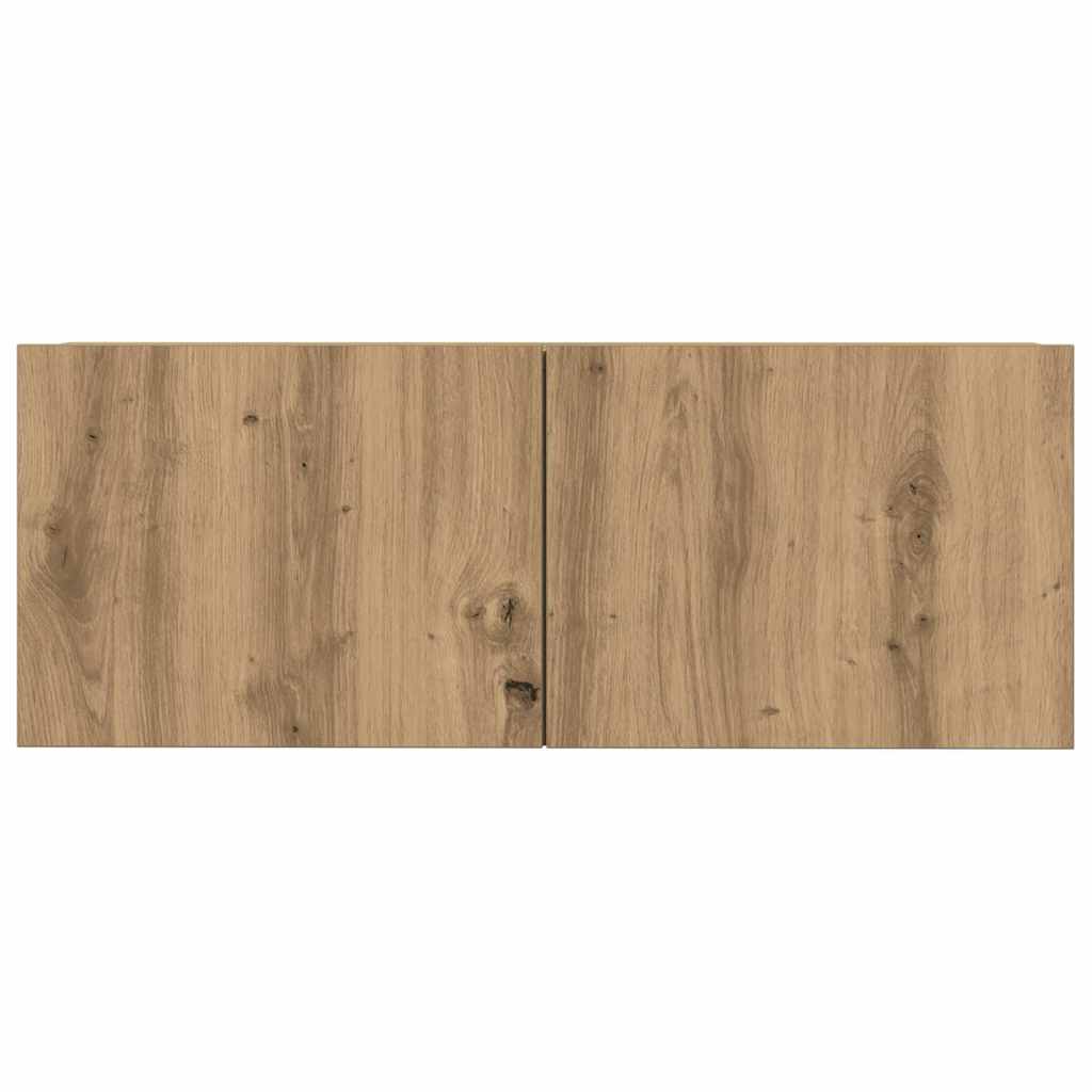 3 dalių sieninis televizoriaus spintelės komplektas Artisan Oak