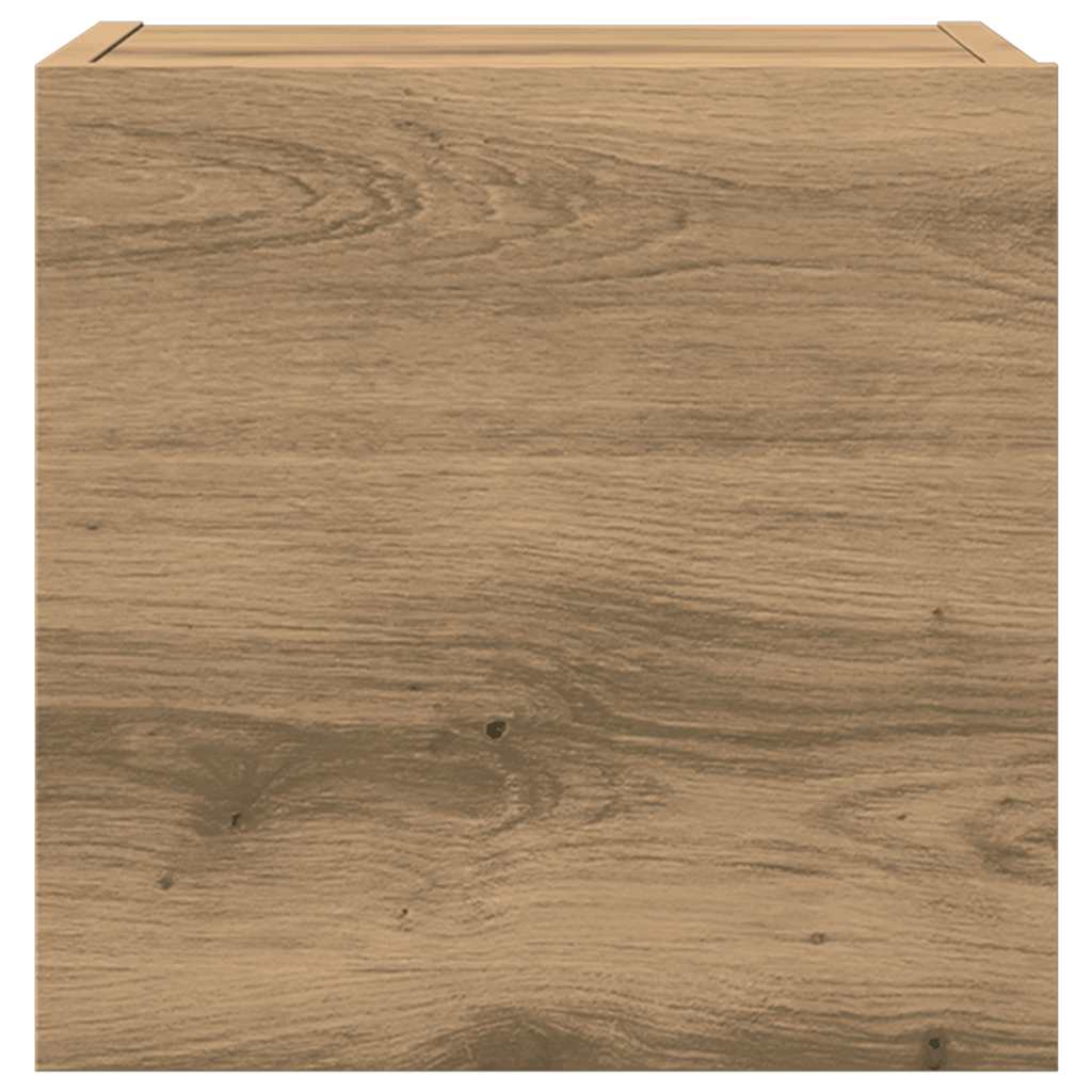 7 dalių sieninis televizoriaus spintelės komplektas Artisan Oak