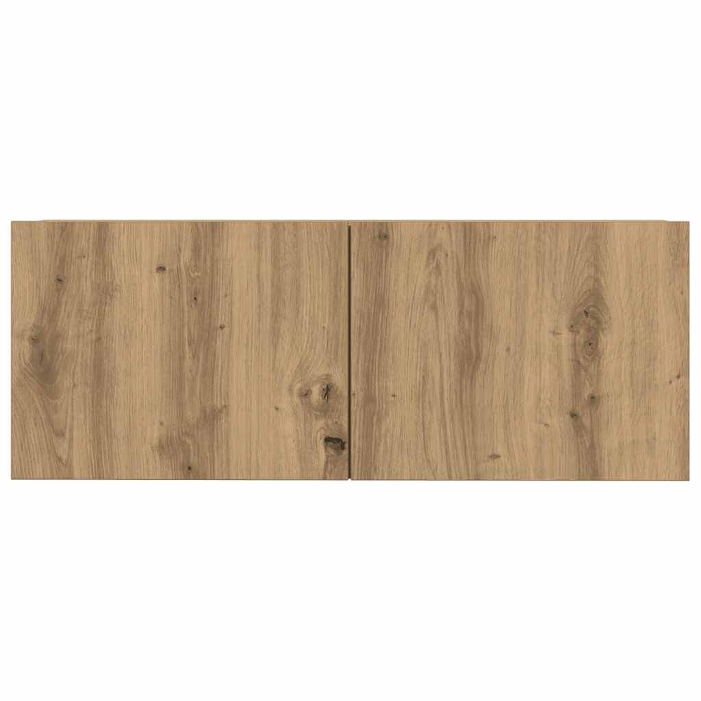 7 dalių sieninis televizoriaus spintelės komplektas Artisan Oak