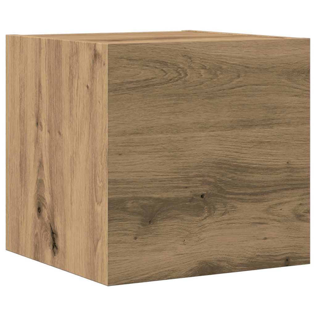 7 dalių sieninis televizoriaus spintelės komplektas Artisan Oak