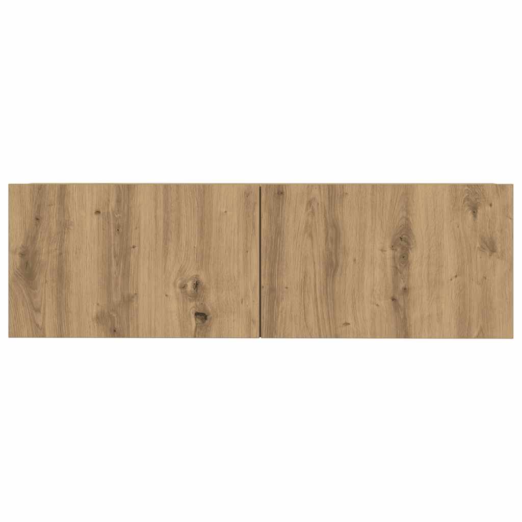 7 dalių sieninis televizoriaus spintelės komplektas Artisan Oak