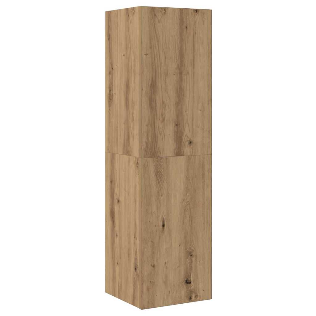 7 dalių sieninis televizoriaus spintelės komplektas Artisan Oak