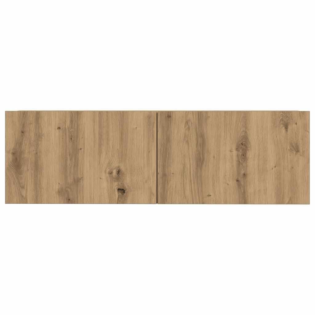 7 dalių sieninis televizoriaus spintelės komplektas Artisan Oak