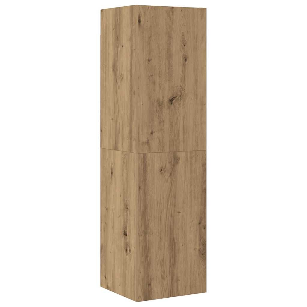 4 dalių sieninis televizoriaus spintelės komplektas Artisan Oak