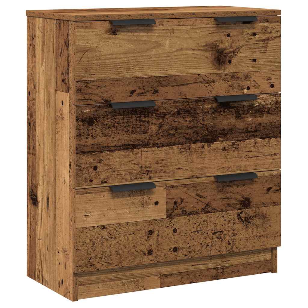 indaujos 3 vnt Old Wood 60x30x70 cm Engineered Wood