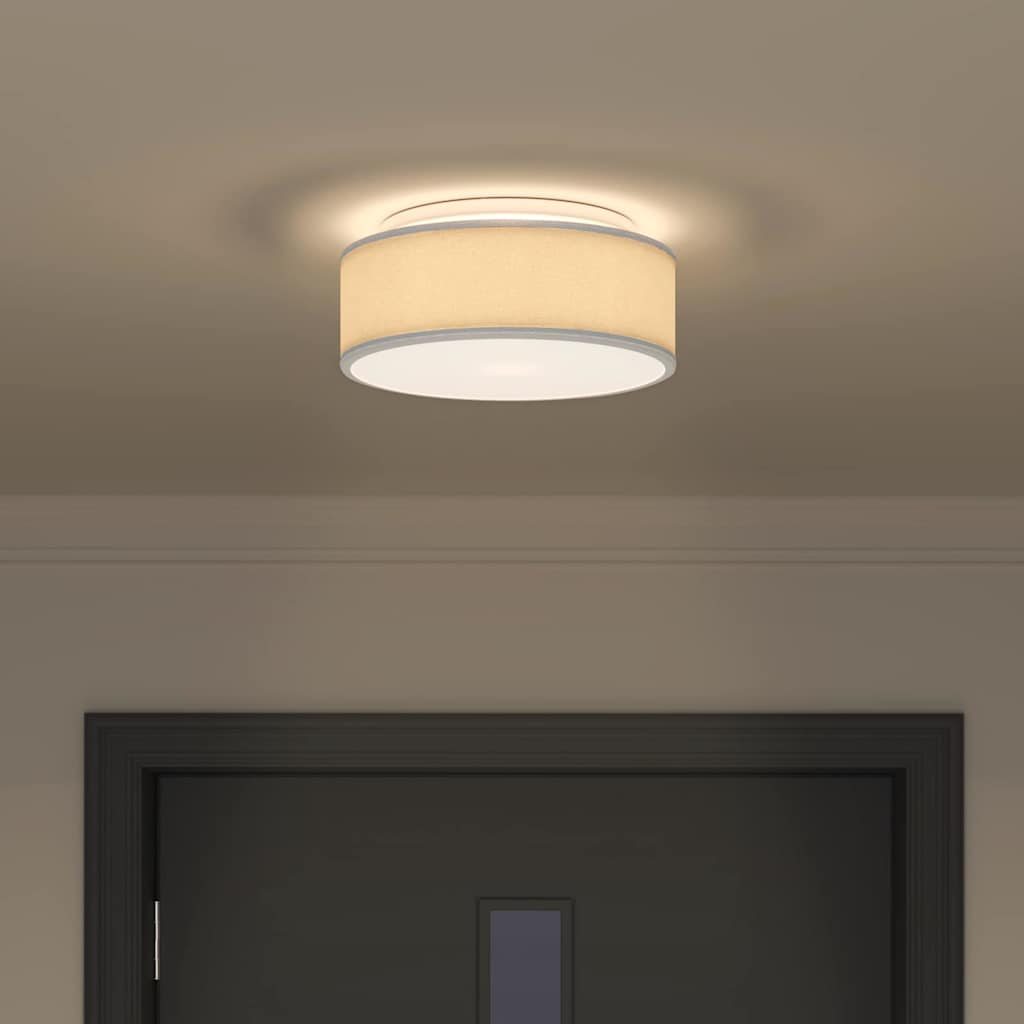 Griestu lampa ar prožektoriem Pelēka 30 x 30 x 13,5 cm audums