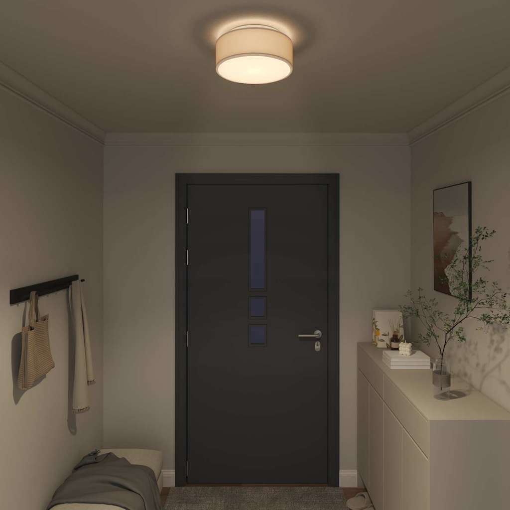 Įmontuojamos lubų šviesos taupe 30 cm audinio E27
