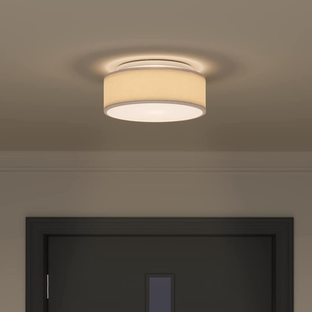 Įmontuojamos lubų šviesos taupe 30 cm audinio E27