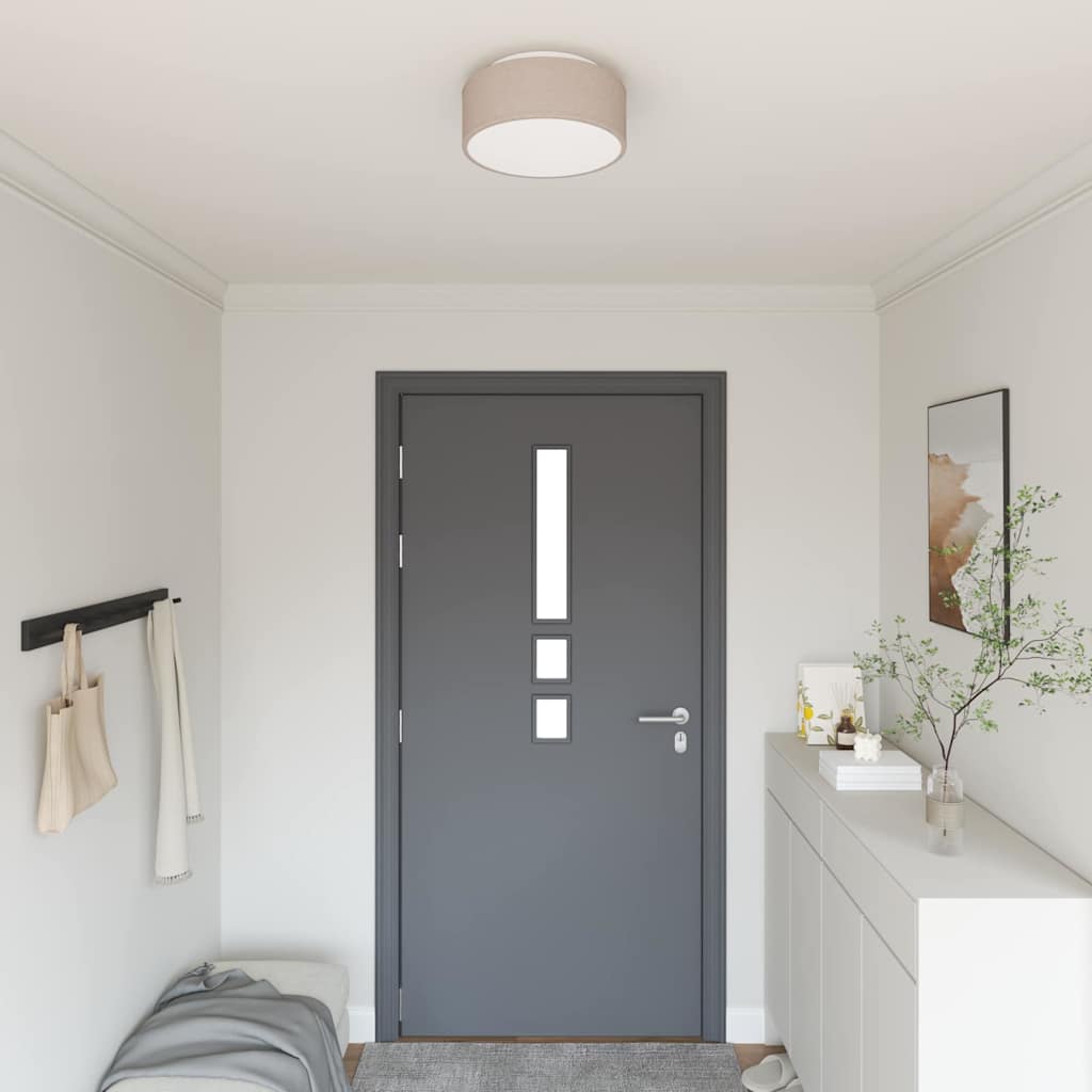 Įmontuojamos lubų šviesos taupe 30 cm audinio E27